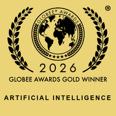 2026 Globee Awards for Artificial Intelligence — Gold Winner badge