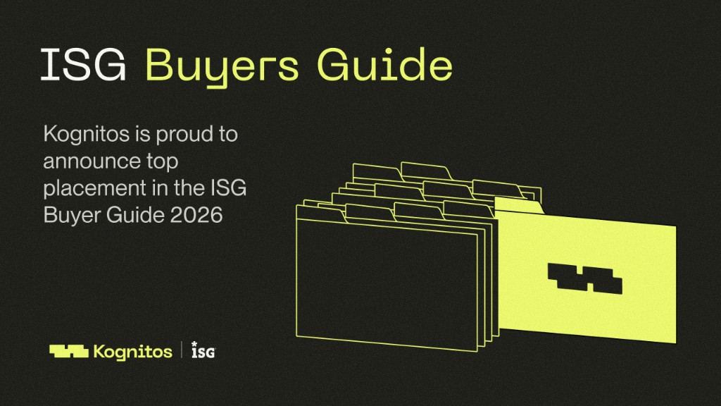 ISG Buyers Guide 2026, Kognitos top placement announcement